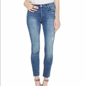 MOTHER Denim Stunner Ankle Fray Jean, size 24